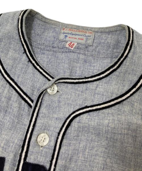 SPORTS EQUIPMENT CENTER（スポーツエクイップメントセンター）SPORTS EQUIPMENT CENTER (スポーツエクイップメントセンター) ヴィンテージベースボールシャツ グレー サイズ:44の古着・服飾アイテム
