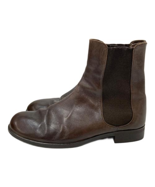 MARGARET HOWELL idea（マーガレット ハウエル アイディア）MARGARET HOWELL idea (マーガレット ハウエル アイディア) サイドゴアブーツ ブラウン サイズ:24.0㎝の古着・服飾アイテム