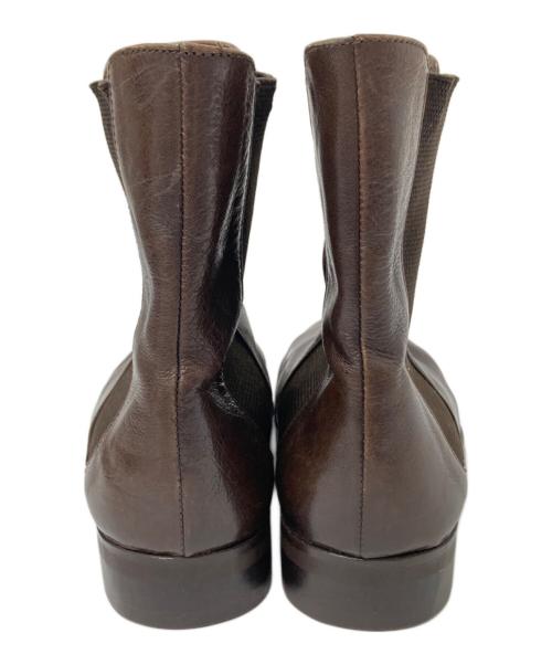 MARGARET HOWELL idea（マーガレット ハウエル アイディア）MARGARET HOWELL idea (マーガレット ハウエル アイディア) サイドゴアブーツ ブラウン サイズ:24.0㎝の古着・服飾アイテム