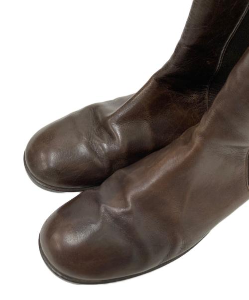 MARGARET HOWELL idea（マーガレット ハウエル アイディア）MARGARET HOWELL idea (マーガレット ハウエル アイディア) サイドゴアブーツ ブラウン サイズ:24.0㎝の古着・服飾アイテム