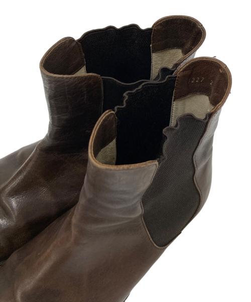MARGARET HOWELL idea（マーガレット ハウエル アイディア）MARGARET HOWELL idea (マーガレット ハウエル アイディア) サイドゴアブーツ ブラウン サイズ:24.0㎝の古着・服飾アイテム