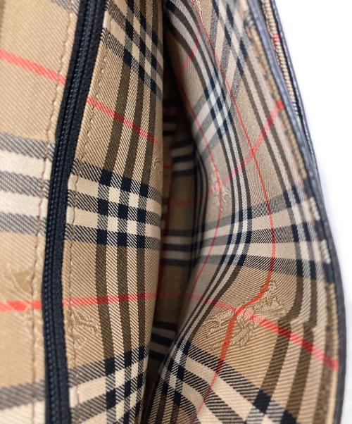 Burberry's（バーバリー）Burberry's (バーバリーズ) 裏地ノヴァチェックショルダーバッグ ブラック サイズ:下記参照の古着・服飾アイテム