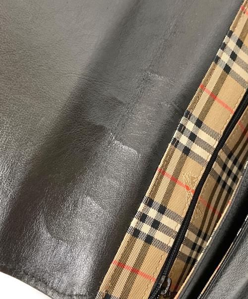 Burberry's（バーバリー）Burberry's (バーバリーズ) 裏地ノヴァチェックショルダーバッグ ブラック サイズ:下記参照の古着・服飾アイテム