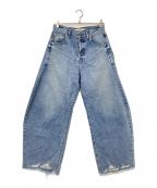 Whim Gazetteウィムガゼット）の古着「ラインカーブDENIM」｜インディゴ