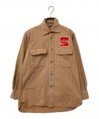 Coca Colaコカコーラ）の古着「ワークシャツ」｜ベージュ