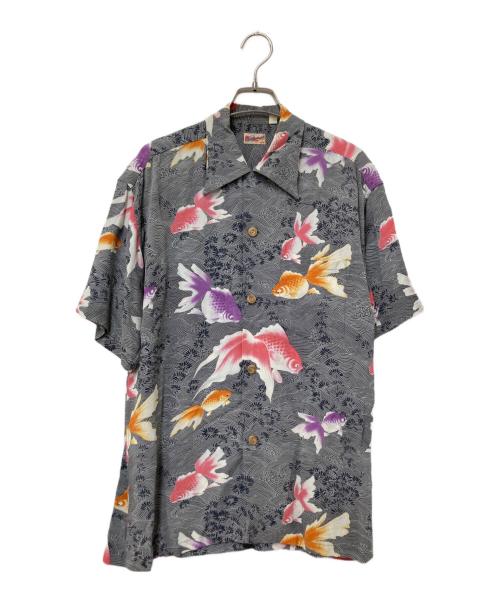 Sun Surf（サンサーフ）Sun Surf (サンサーフ) S/S RAYON HAWAIIAN SHIRT “GOLD FISH” ブラック サイズ:Mの古着・服飾アイテム