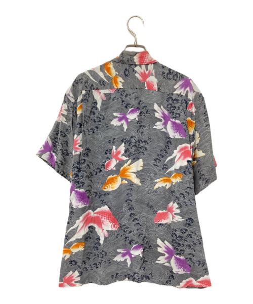 Sun Surf（サンサーフ）Sun Surf (サンサーフ) S/S RAYON HAWAIIAN SHIRT “GOLD FISH” ブラック サイズ:Mの古着・服飾アイテム