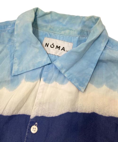 NOMA t.d.（ノーマティーディー）NOMA t.d. (ノーマティーディー) ハンドダイ オープンカラーシャツ ブルー サイズ:4の古着・服飾アイテム