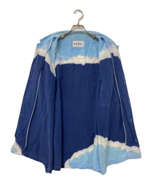 NOMA t.d.（ノーマティーディー）NOMA t.d. (ノーマティーディー) ハンドダイ オープンカラーシャツ ブルー サイズ:4の古着・服飾アイテム