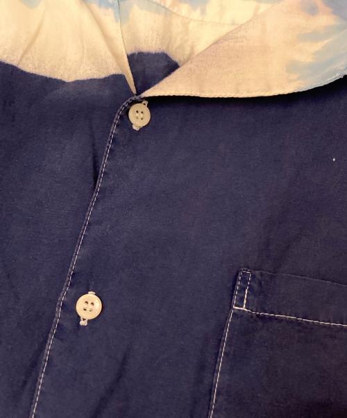 NOMA t.d.（ノーマティーディー）NOMA t.d. (ノーマティーディー) ハンドダイ オープンカラーシャツ ブルー サイズ:4の古着・服飾アイテム