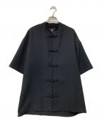 bukhtブフト）の古着「チャイナシャツ」｜ブラック