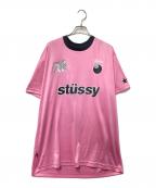 stussyステューシー）の古着「フットボールTシャツ」｜ピンク