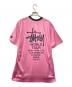 stussy (ステューシー) フットボールTシャツ ピンク サイズ:L：10000円