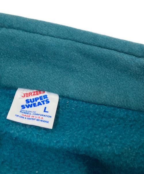 JERZEES（ジャージーズ）JERZEES (ジャージーズ) 80‘sハーフジップスウェット グリーン サイズ:Lの古着・服飾アイテム