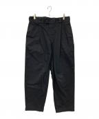 CAHLUMNカウラム）の古着「タックパンツ」｜ブラック