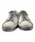GOLDEN GOOSE (ゴールデングース) ヴィンテージ加工レザースニーカー ホワイト×シルバー サイズ:43：16000円