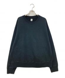 LA BOUCLE（ラ ブークル）の古着「18/11スペイン ピマビンテージウラケスウェット」｜ブラック