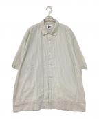 Pilgrim Surf+Supplyピルグリム サーフサプライ）の古着「Claude Short Sleeve Shirt」｜ホワイト×ネイビー