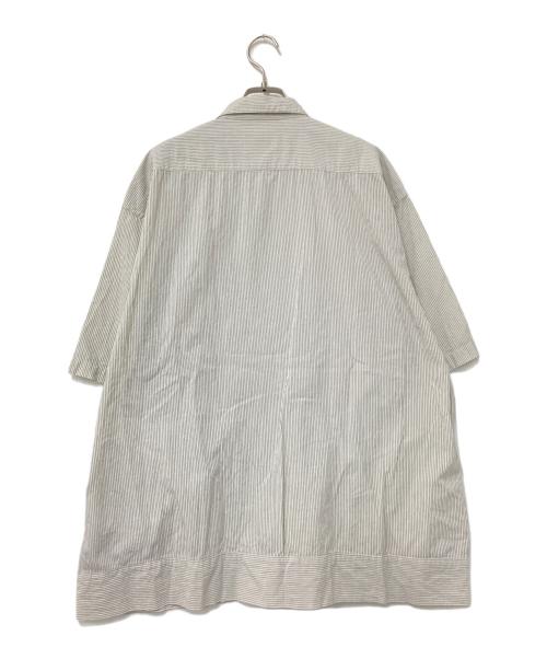 Pilgrim Surf+Supply（ピルグリム サーフサプライ）Pilgrim Surf+Supply (ピルグリム サーフサプライ) Claude Short Sleeve Shirt ホワイト×ネイビー サイズ:Lの古着・服飾アイテム