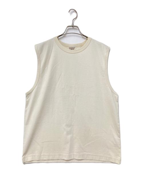 filmelange（フィルメランジェ）filmelange (フィルメランジェ) Air Spinning Tenjikuノースリーブカットソー アイボリー サイズ:3 未使用品の古着・服飾アイテム