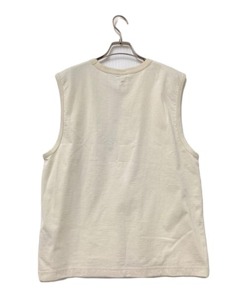 filmelange（フィルメランジェ）filmelange (フィルメランジェ) Air Spinning Tenjikuノースリーブカットソー アイボリー サイズ:3 未使用品の古着・服飾アイテム