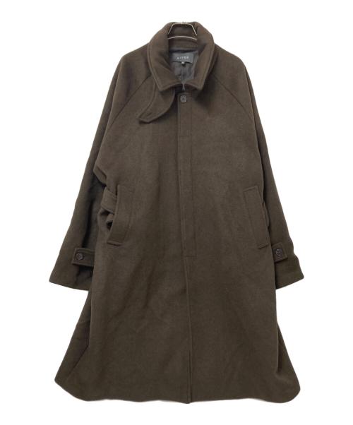 Casper John AIVER（キャスパージョンアイバー）Casper John AIVER (キャスパージョンアイバー) W70ラムタッチウールショートバルマカーンコート ブラウン サイズ:Mの古着・服飾アイテム