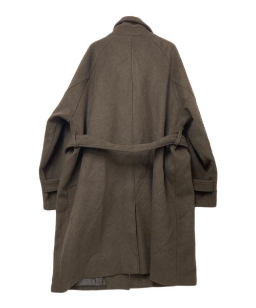 Casper John AIVER（キャスパージョンアイバー）Casper John AIVER (キャスパージョンアイバー) W70ラムタッチウールショートバルマカーンコート ブラウン サイズ:Mの古着・服飾アイテム