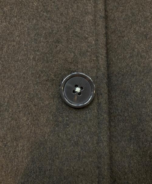 Casper John AIVER（キャスパージョンアイバー）Casper John AIVER (キャスパージョンアイバー) W70ラムタッチウールショートバルマカーンコート ブラウン サイズ:Mの古着・服飾アイテム