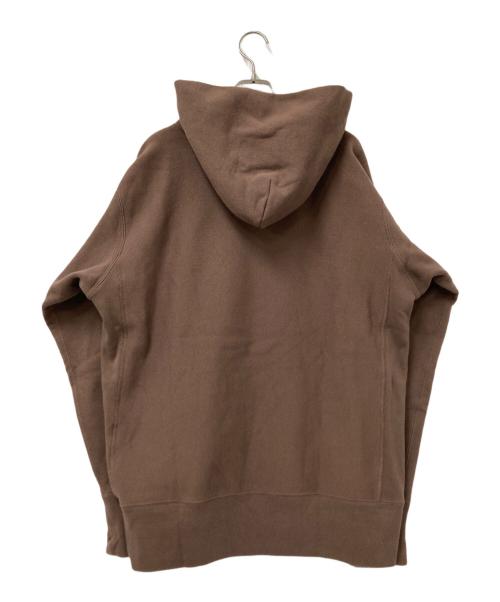 Champion REVERSE WEAVE（チャンピオン リバース ウィーブ）Champion REVERSE WEAVE (チャンピオン リバース ウィーブ) フーデッドスウェットシャツ ブラウン サイズ:XLの古着・服飾アイテム