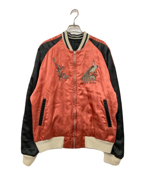 OZONE ROCKS（オゾンロックス）OZONE ROCKS (オゾンロックス) スカジャン ブラック×ピンク サイズ:下記参照の古着・服飾アイテム