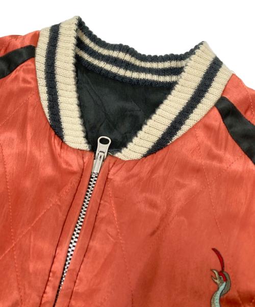 OZONE ROCKS（オゾンロックス）OZONE ROCKS (オゾンロックス) スカジャン ブラック×ピンク サイズ:下記参照の古着・服飾アイテム