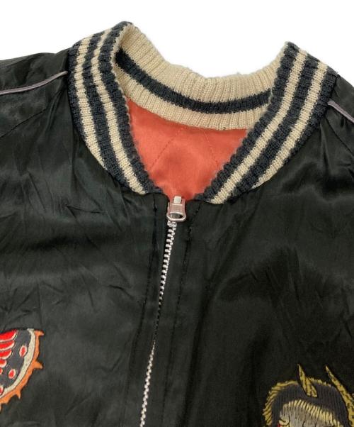 OZONE ROCKS（オゾンロックス）OZONE ROCKS (オゾンロックス) スカジャン ブラック×ピンク サイズ:下記参照の古着・服飾アイテム