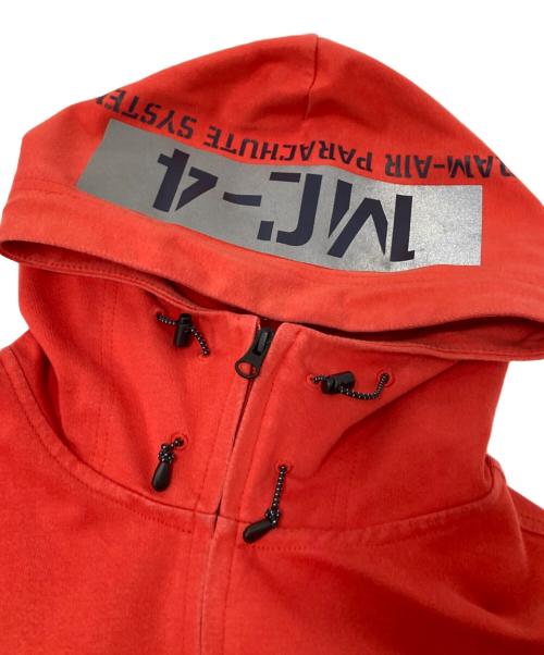 AVIREX（アヴィレックス）AVIREX (アヴィレックス) WINDGUARD ZIP PARKA レッド サイズ:Lの古着・服飾アイテム