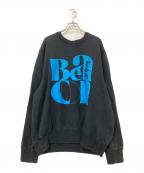 kolor/BEACONカラービーコン）の古着「Front Printed スウェット」｜ブラック