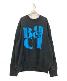 kolor/BEACON（カラービーコン）の古着「Front Printed スウェット」｜ブラック