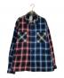 MUSIC SAVED MY LIFE（ミュージック セイブ マイ ライフ）の古着「バックプリントチェックシャツ」｜ブラック