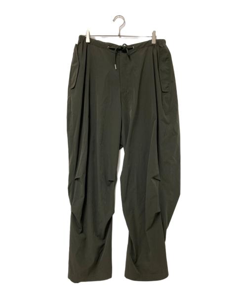 a lit r（ア リトル）a lit r (ア リトル) ナイロンパンツ オリーブ サイズ:Lの古着・服飾アイテム