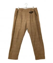 glamb（グラム）の古着「Windowpane slacks」｜ブラウン