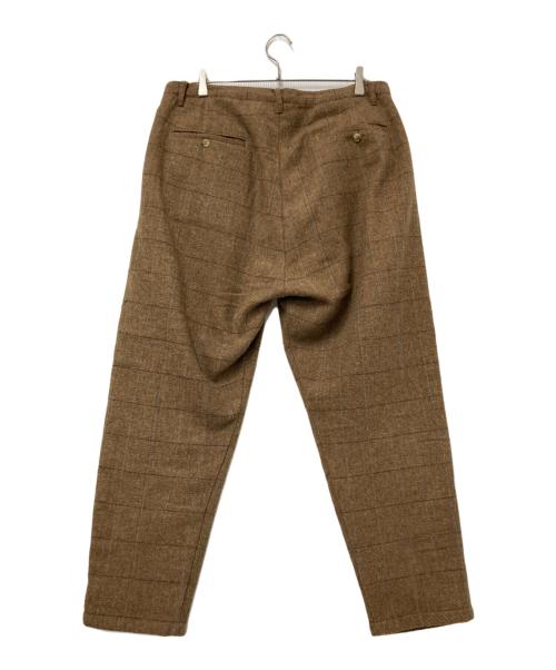 glamb（グラム）glamb (グラム) Windowpane slacks ブラウン サイズ:Lの古着・服飾アイテム