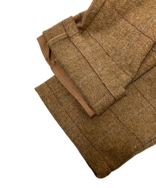 glamb（グラム）glamb (グラム) Windowpane slacks ブラウン サイズ:Lの古着・服飾アイテム