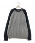glamb（グラム）の古着「GB raglan sleeve knit」｜グレー×ブラック