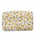 COACH（コーチ）の古着「コスメティック ポーチ・フローラル プリント」｜ベージュ×イエロー