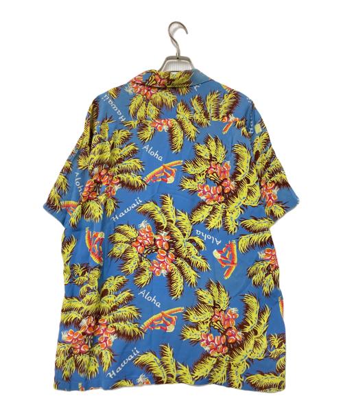 Sun Surf（サンサーフ）Sun Surf (サンサーフ) ハワイアンシャツ ブルー×ブラウン サイズ:Lの古着・服飾アイテム