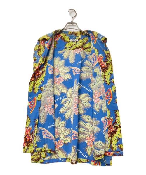 Sun Surf（サンサーフ）Sun Surf (サンサーフ) ハワイアンシャツ ブルー×ブラウン サイズ:Lの古着・服飾アイテム