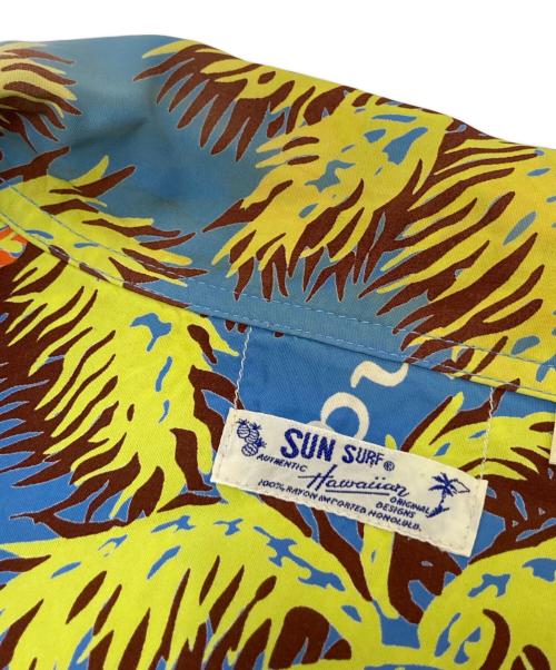 Sun Surf（サンサーフ）Sun Surf (サンサーフ) ハワイアンシャツ ブルー×ブラウン サイズ:Lの古着・服飾アイテム