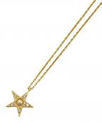 Kate Spadeケイトスペード）の古着「シーイングスターパヴェネックレス」｜ゴールド