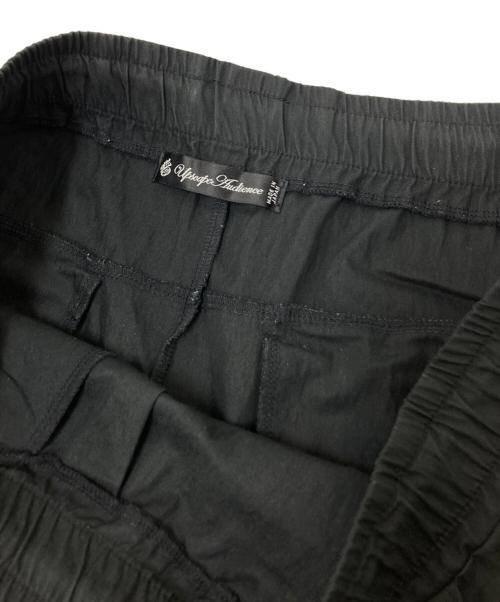 Upscape Audience（アップスケープオーディエンス）Upscape Audience (アップスケープオーディエンス) 2タックワイド イージーアンクルパンツ ブラック サイズ:Lの古着・服飾アイテム