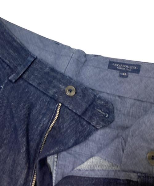 RICCARDO METHE（リカルドメッサ）RICCARDO METHE (リカルドメッサ) NE WASH 1TUCK WIDE インディゴ サイズ:44の古着・服飾アイテム