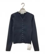 CELFORDセルフォード）の古着「パール釦ラメニットカーディガン」｜ブラック