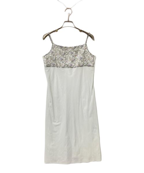 CELFORD（セルフォード）CELFORD (セルフォード) 小花柄カシュクール長袖ワンピース グリーン サイズ:36の古着・服飾アイテム